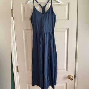 NWT Halara Everyday MIDI Racerback Exercise Dress Navy Sz L